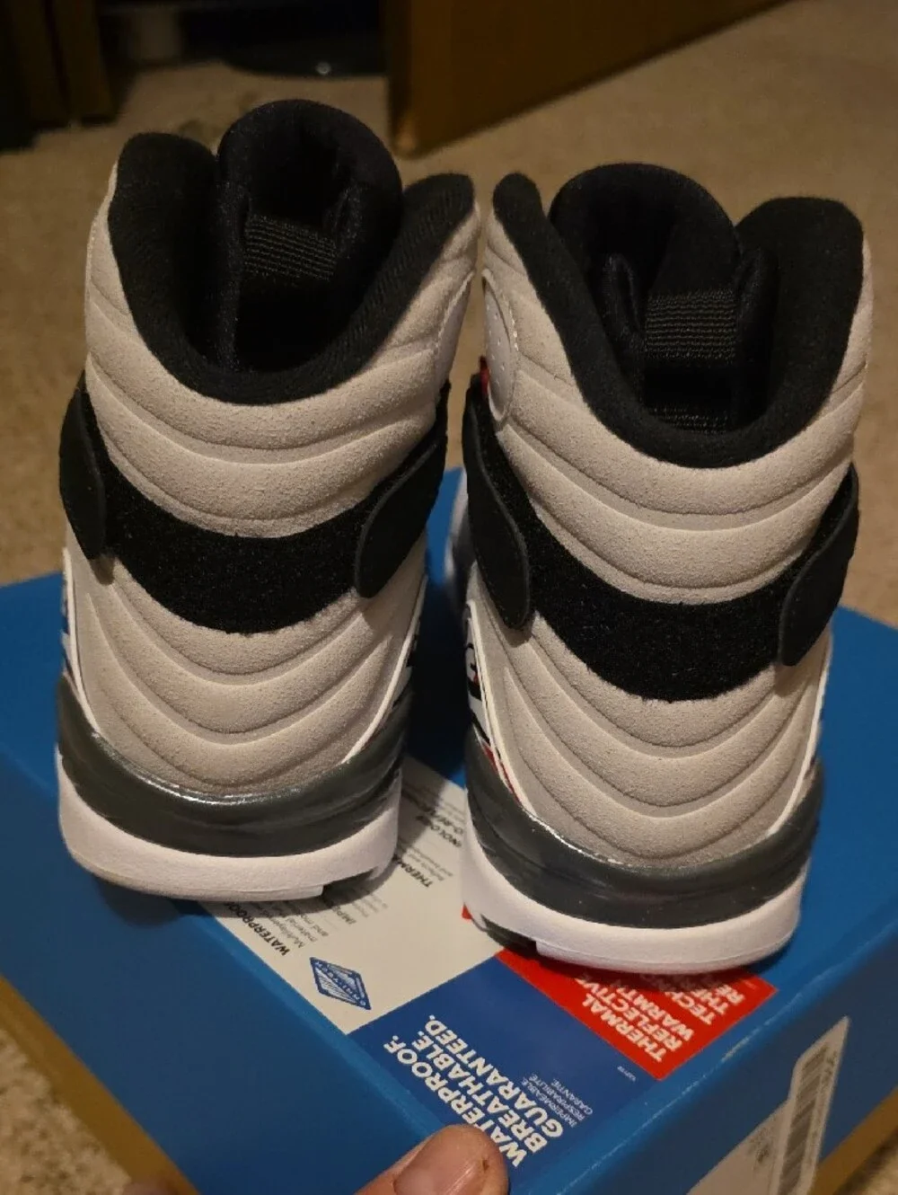 Jordan Retro Sneakers White Black Red